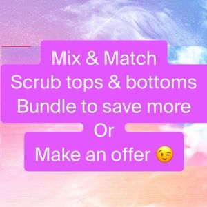 Scrub tops & bottoms